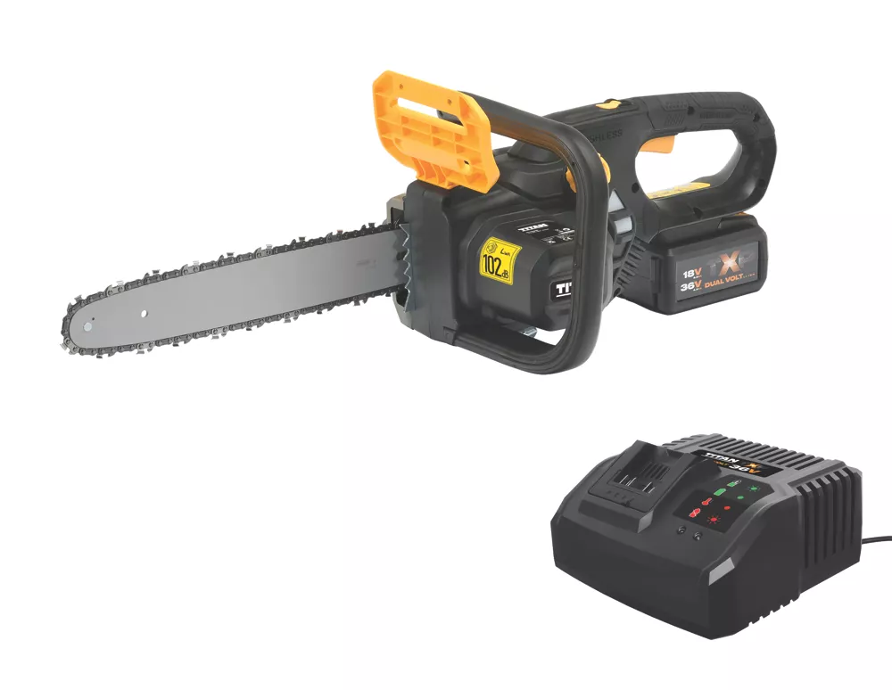 Titan TTT933CHN 36V 1 X 4.0Ah Li-Ion TXP Brushless Cordless 30cm Chainsaw 7 Titan TTT933CHN 36V 1 X 4.0Ah Li-Ion TXP Brushless Cordless 30cm Chainsaw - Image 5